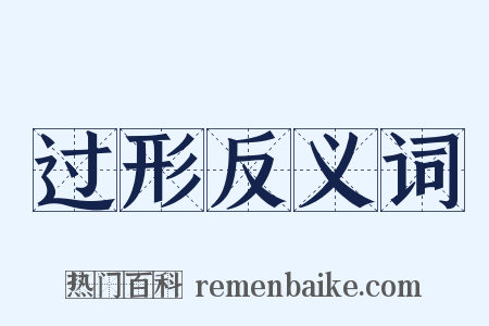 过形反义词是什么意思的图片